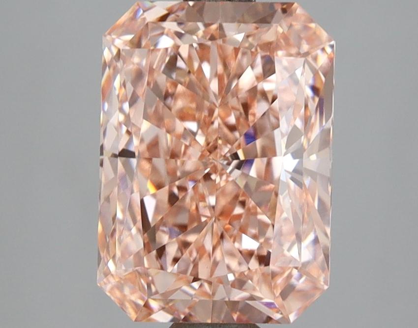 3.00 Ct. Fancy Vivid Pink Radiant Lab Grown Diamond