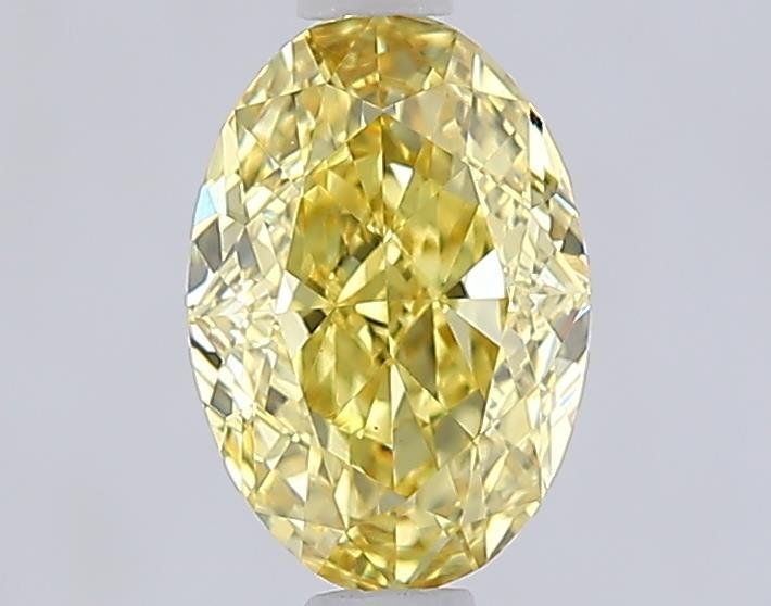 1.05 Ct. Fancy Intense  Yellow Oval Lab Grown Diamond