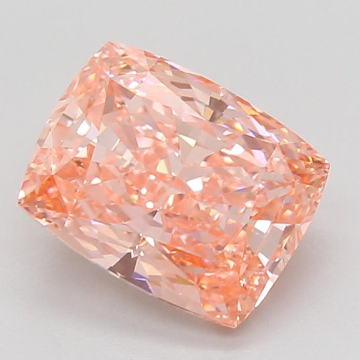 3.10 Ct. Fancy Vivid Pink Cushion Lab Grown Diamond