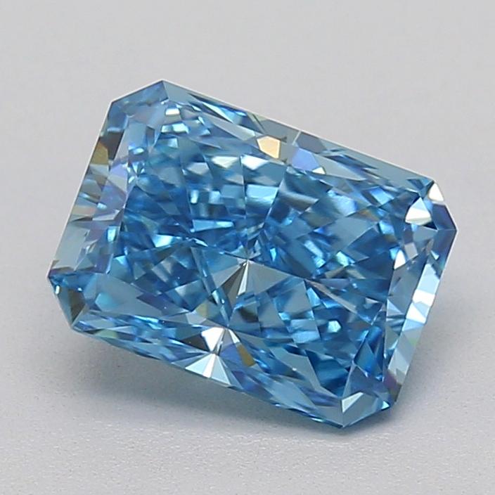 1.53 Ct. Fancy Vivid  Blue Radiant Lab Grown Diamond