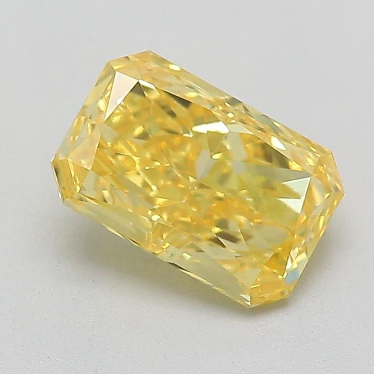 1.09 Ct. Fancy Vivid  Yellow Radiant Lab Grown Diamond