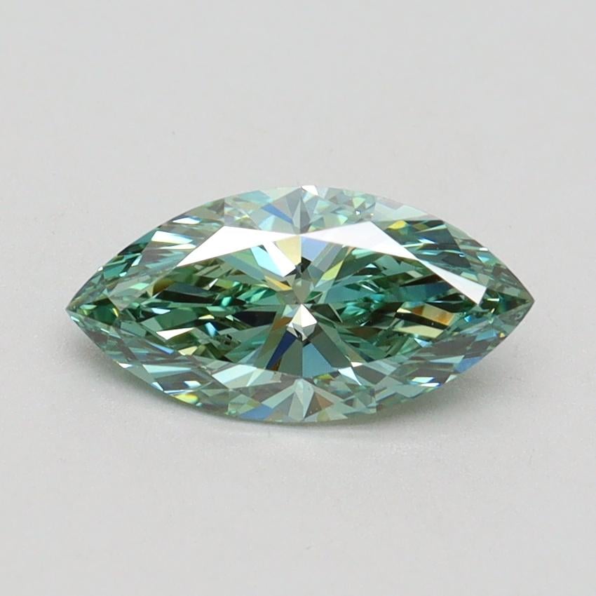 1.02 Ct. Fancy Vivid Green Marquise Lab Grown Diamond