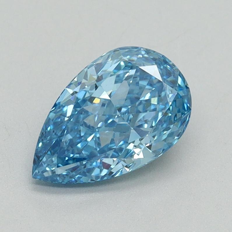 1.03 Ct. Fancy Vivid Blue Pear Lab Grown Diamond