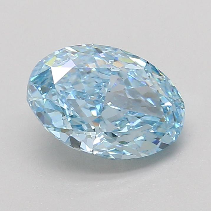 2.01 Ct. Fancy Vivid Blue Oval Lab Grown Diamond