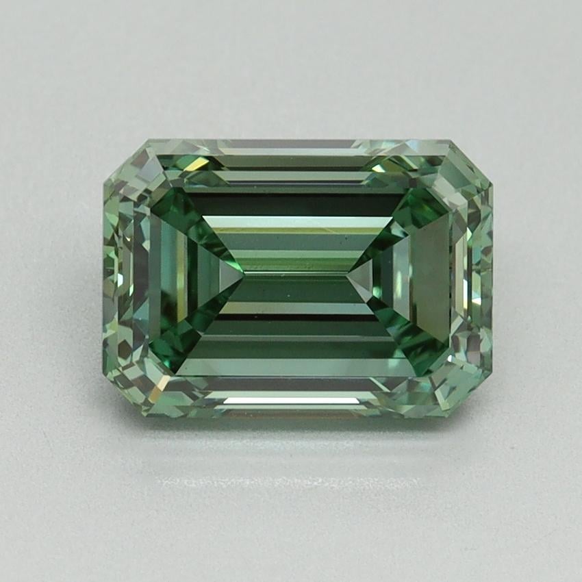 2.58 Ct. Fancy Vivid Pacific Green Emerald Lab Grown Diamond