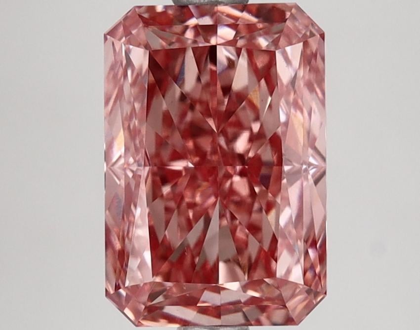 2.69 Ct. Fancy Intense Pink Radiant Lab Grown Diamond