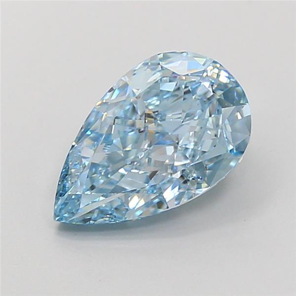 2.56 Ct. Fancy Vivid Blue Pear Lab Grown Diamond