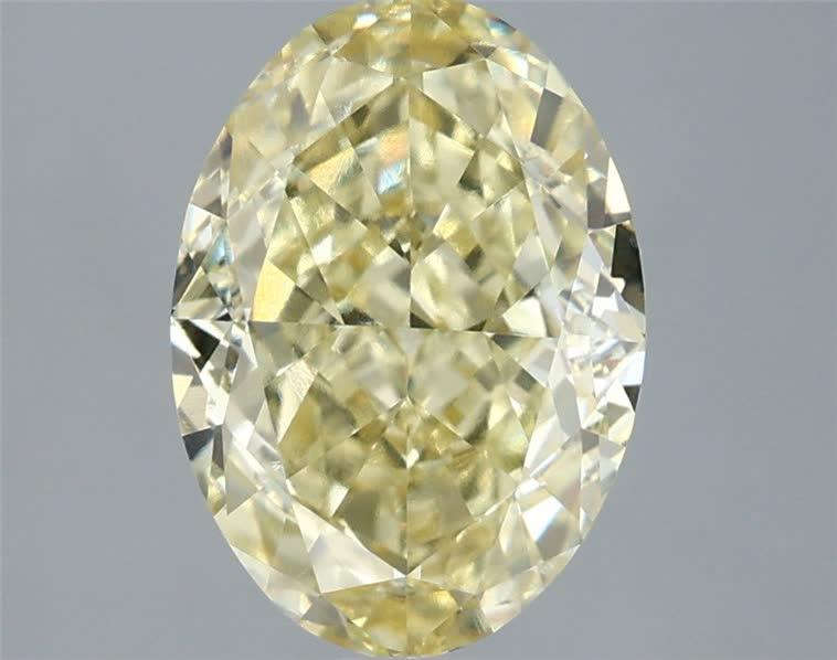 3.00 Ct. Fancy Yellow Oval Lab Grown Diamond