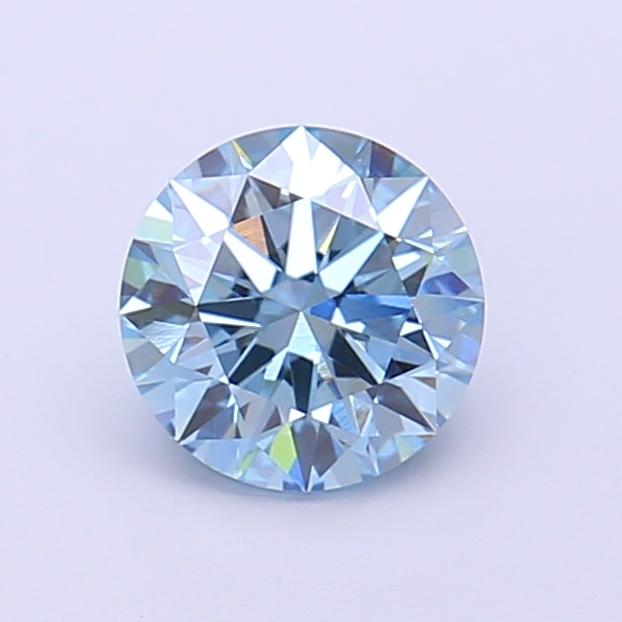 1.02 Ct. Fancy Vivid  Blue Round Lab Grown Diamond