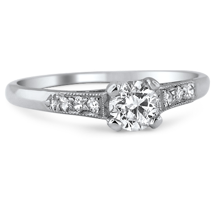 Art Deco Diamond Vintage Ring | Mindel | Brilliant Earth