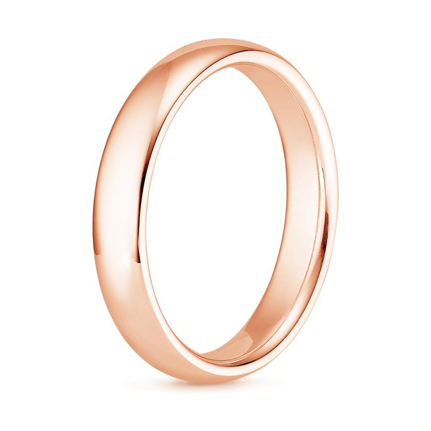 Double Twist 18ct Rose Gold 4mm Wedding Ring