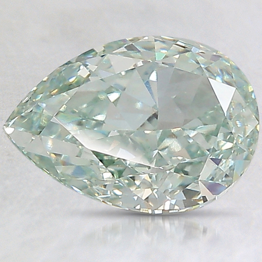 2.22 Ct. Fancy Intense Green Pear Lab Created Diamond