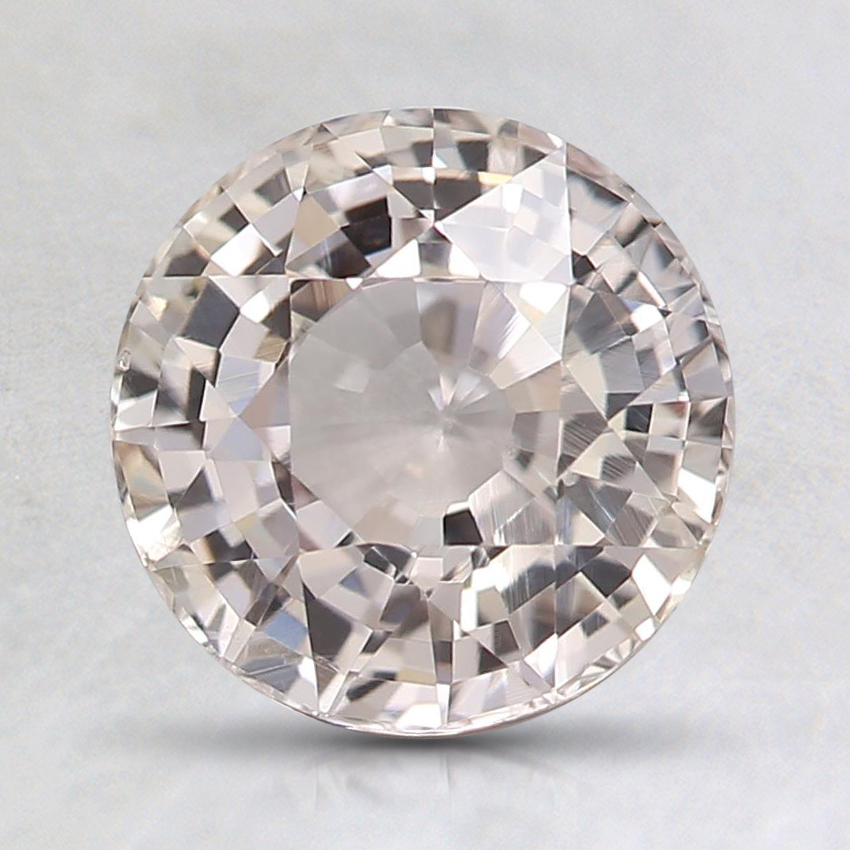 7.5mm Unheated Peach Round Sapphire