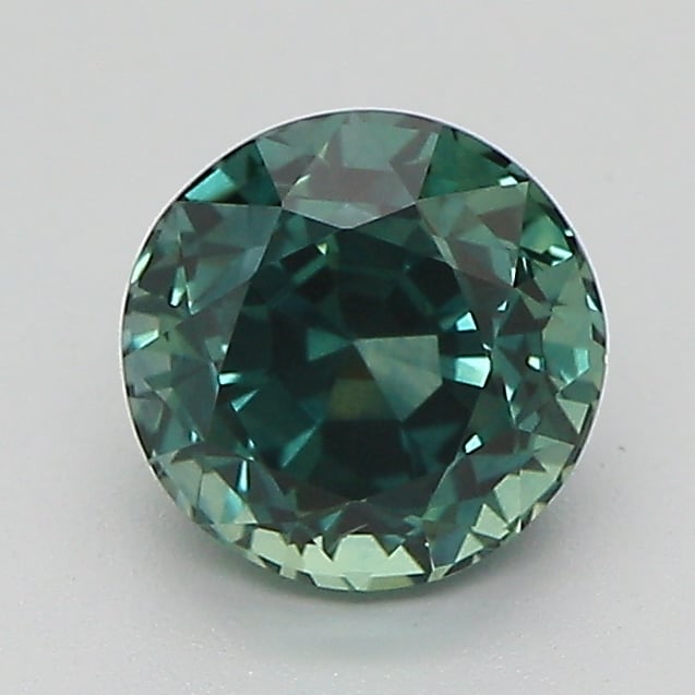 6.4mm Teal Round Montana Sapphire
