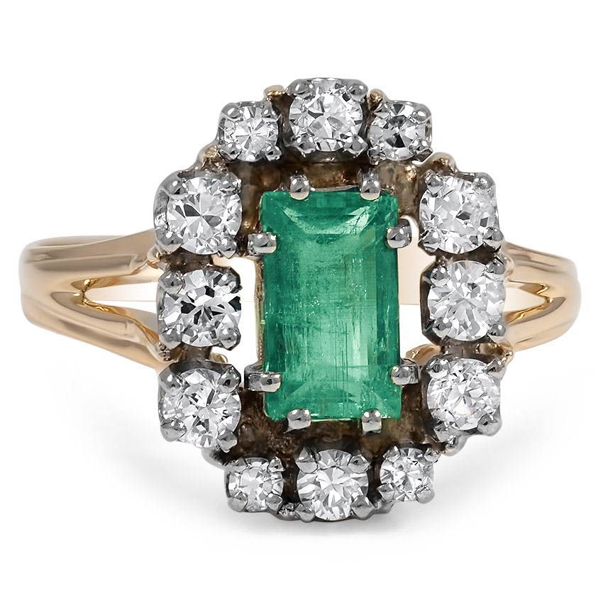 Retro Emerald Vintage Ring