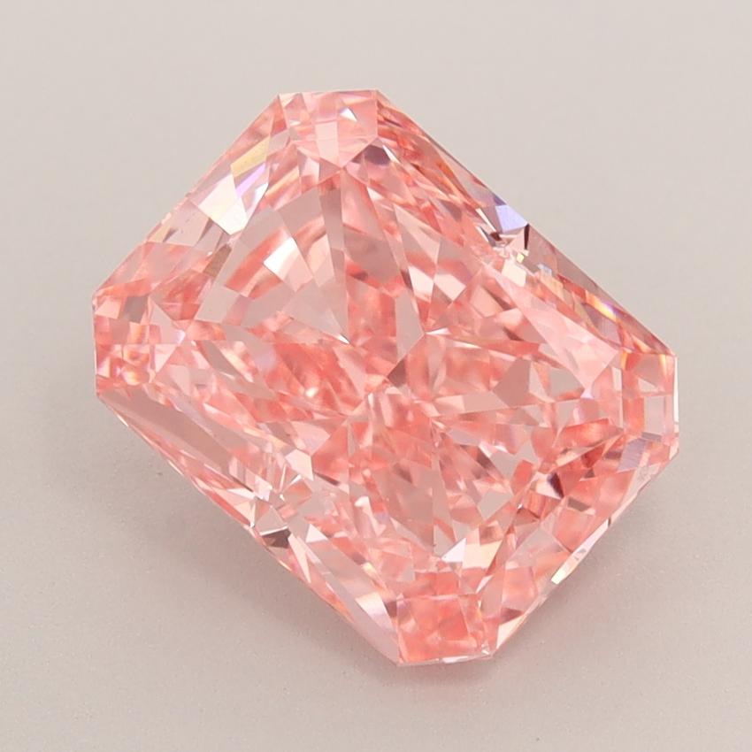 2.83 Ct. Fancy Vivid  Pink Radiant Lab Grown Diamond