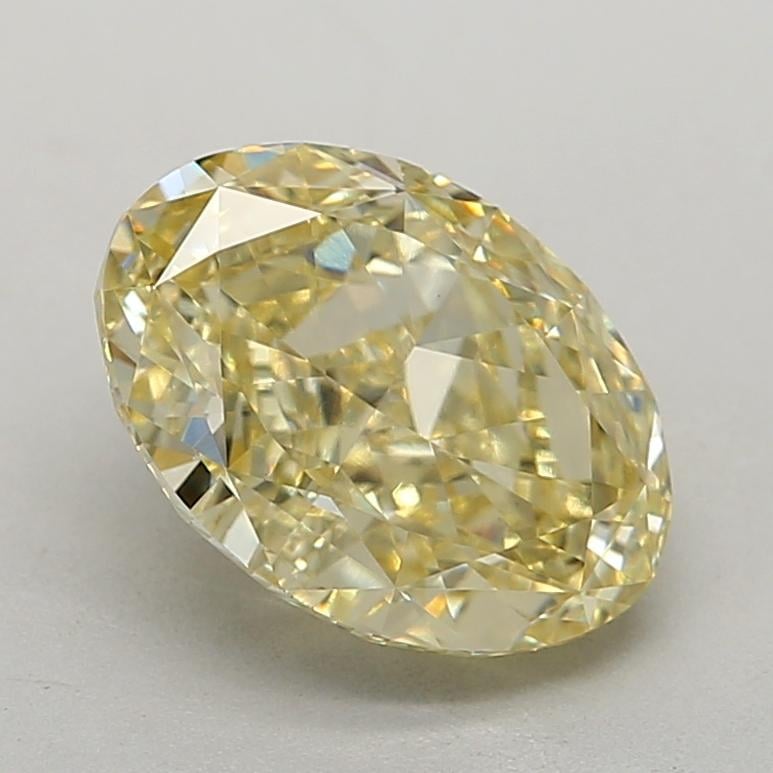 2.81 Ct. Fancy Intense Yellow Oval Lab Grown Diamond