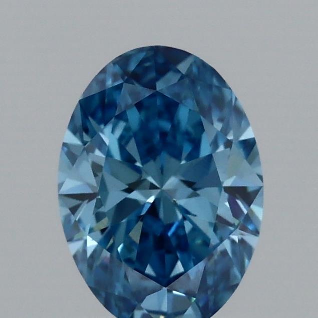 0.96 Ct. Fancy Vivid Blue Oval Lab Grown Diamond
