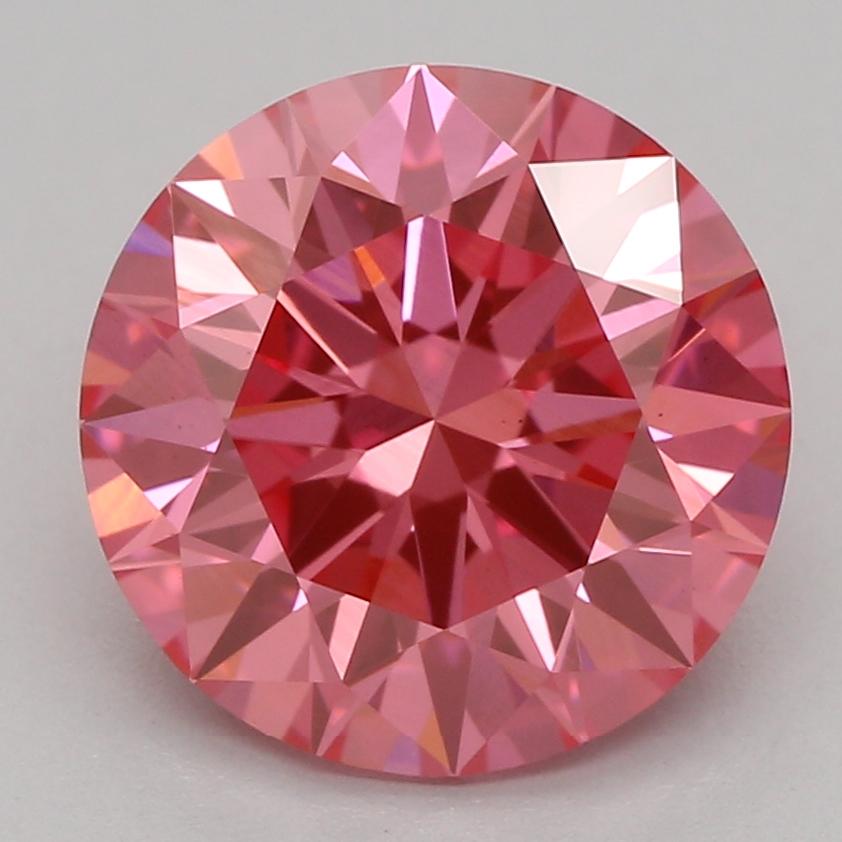 2.05 Ct. Fancy Vivid Pink Round Lab Grown Diamond