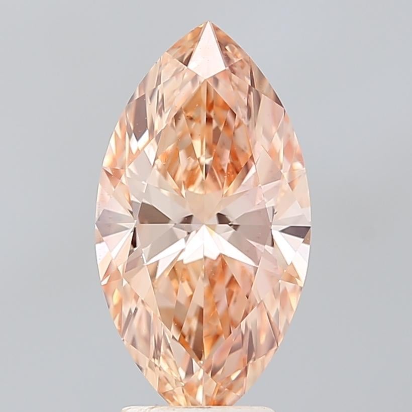 2.79 Ct. Fancy Intense Orange Marquise Lab Grown Diamond