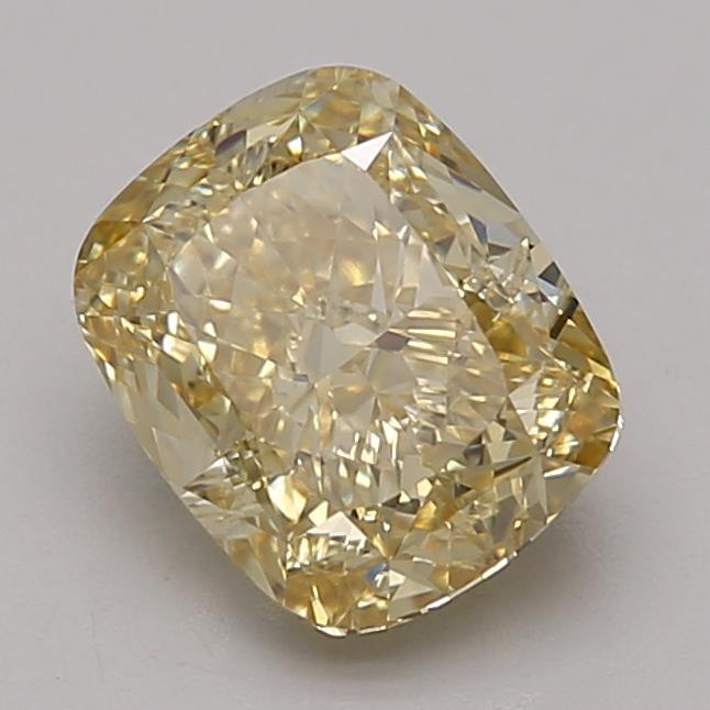 1.99 Ct. Fancy Intense Yellow Cushion Lab Grown Diamond