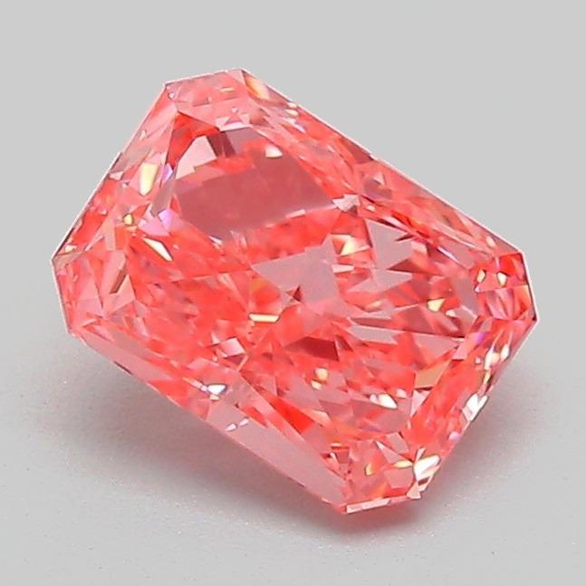 1.05 Ct. Fancy Vivid Pink Radiant Lab Grown Diamond
