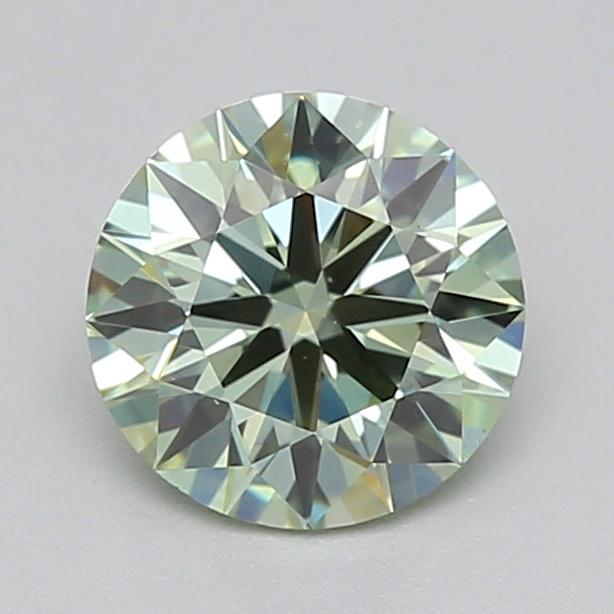 0.51 Ct. Fancy Intense  Green Round Lab Grown Diamond