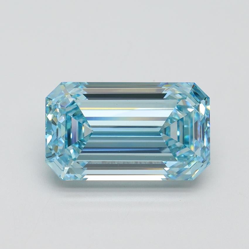 5.02 Ct. Fancy Intense Blue Emerald Lab Grown Diamond