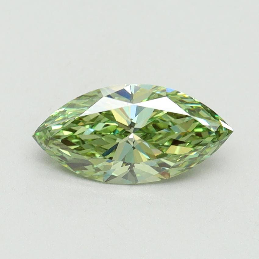 1.00 Ct. Fancy Vivid Green Marquise Lab Grown Diamond