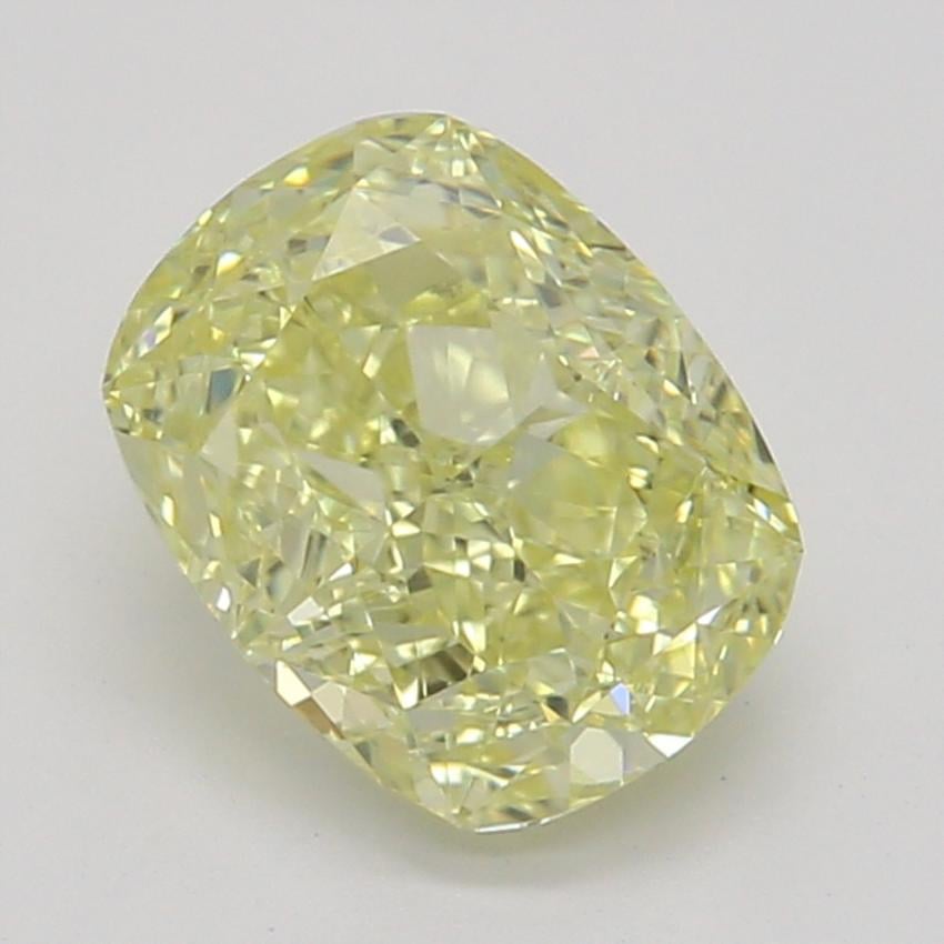 0.80 Ct. Fancy Yellow Cushion Diamond