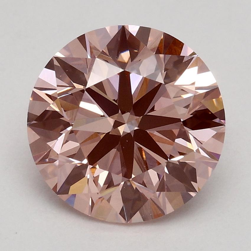 2.15 Ct. Fancy Intense Pink Round Lab Grown Diamond