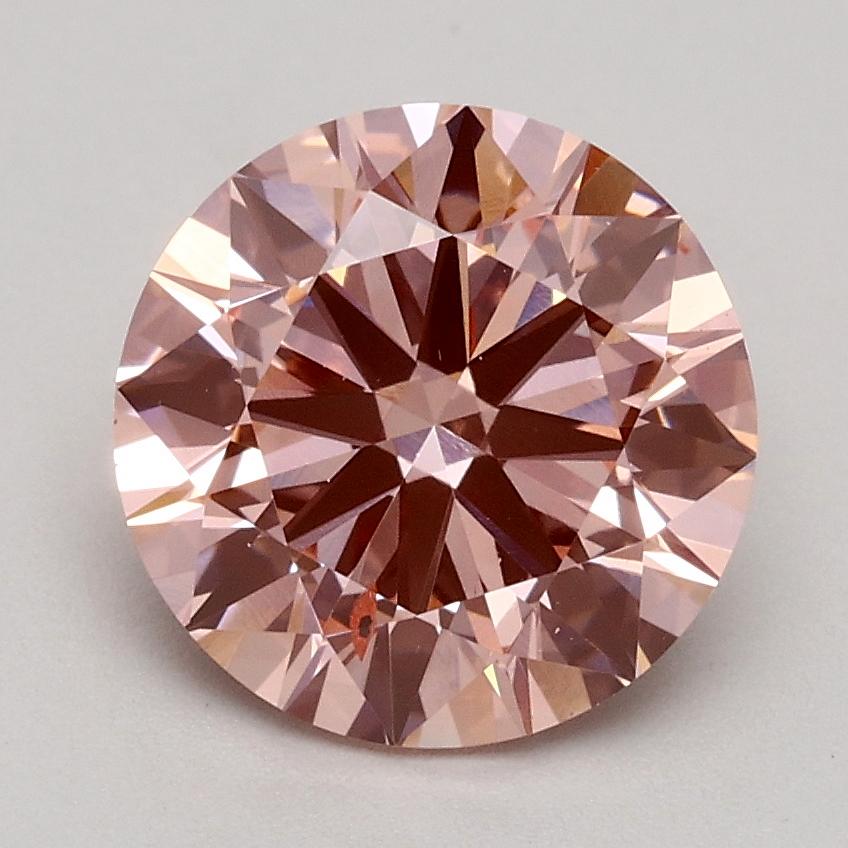 1.75 Ct. Fancy Intense Pink Round Lab Grown Diamond