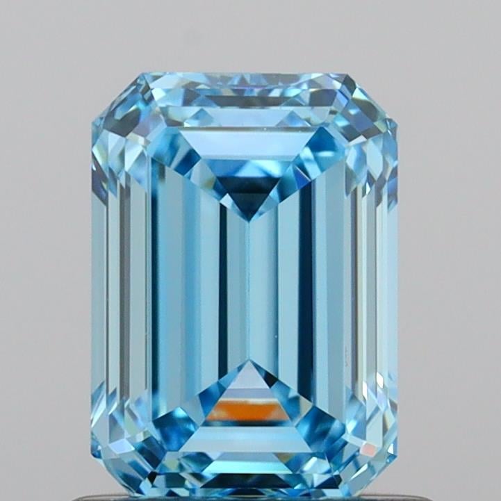 1.00 Ct. Fancy Vivid Blue Emerald Lab Grown Diamond