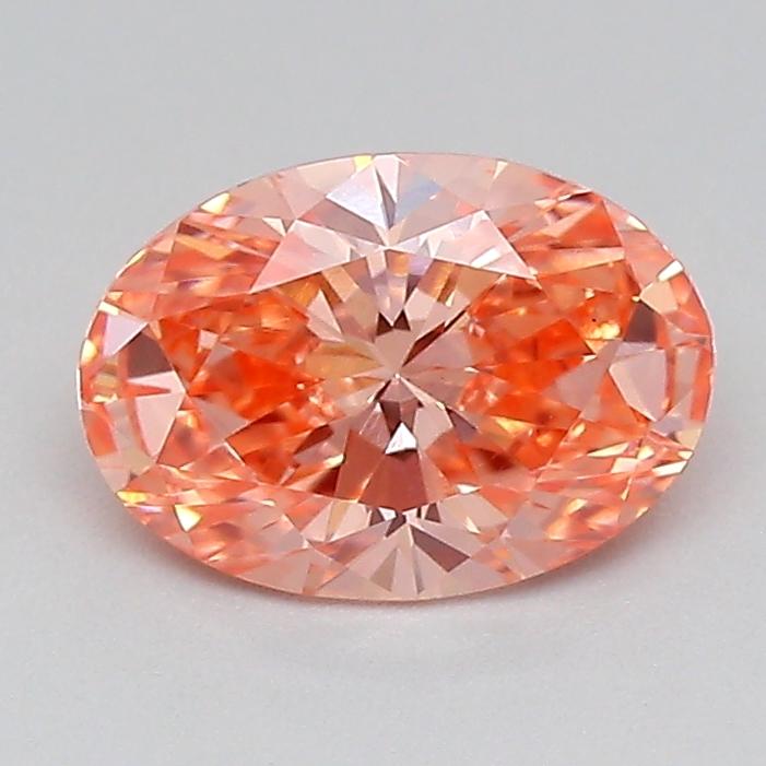 0.53 Ct. Fancy Vivid  Pink Oval Lab Grown Diamond