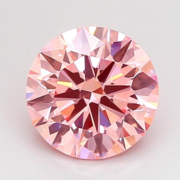 1.51 Ct. Fancy Intense Pink Round Lab Grown Diamond