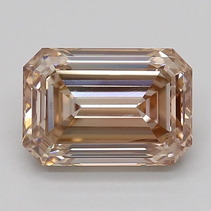 1.57 Ct. Very Light  Brown Emerald Lab Grown Diamond