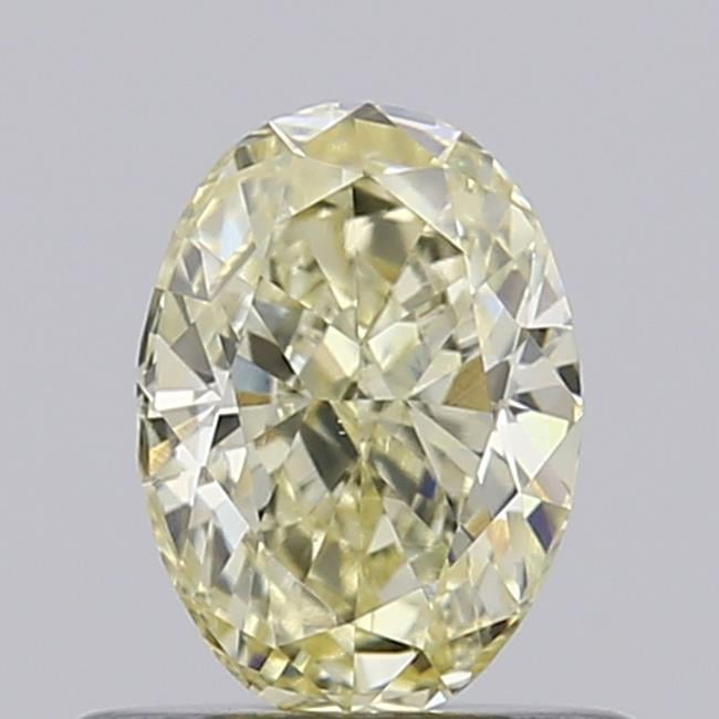 0.61 Ct. Fancy Light Yellow Oval Lab Grown Diamond