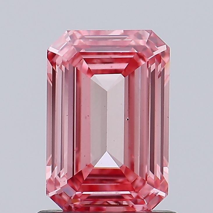 1.25 Ct. Fancy Vivid Pink Emerald Lab Grown Diamond