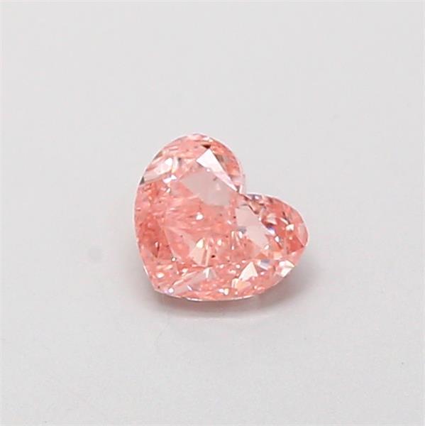0.35 Ct. Fancy Intense Pink Heart Lab Grown Diamond
