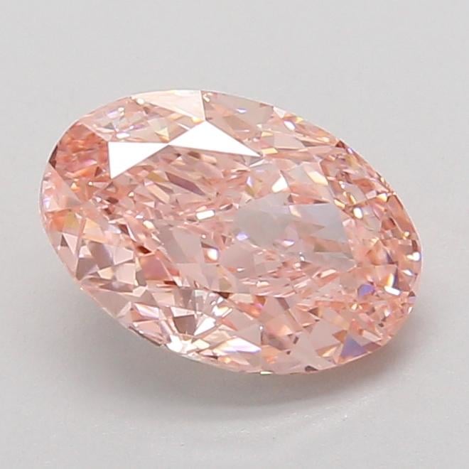 2.09 Ct. Fancy Vivid Pink Oval Lab Grown Diamond