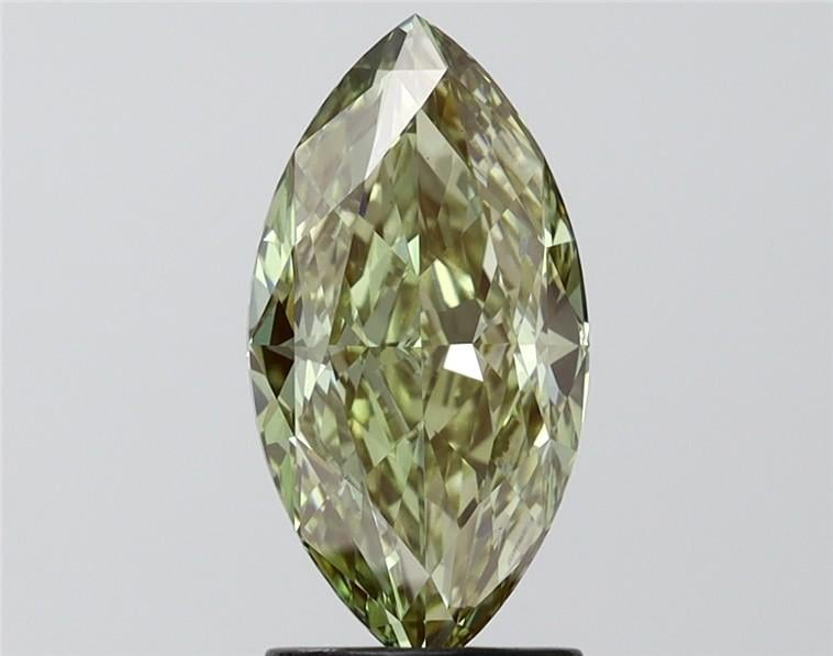 2.01 Ct. Fancy Vivid Green Marquise Lab Grown Diamond