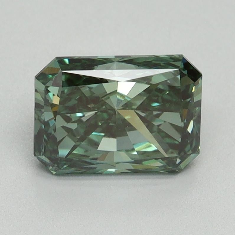 1.54 Ct. Fancy Vivid Pacific Green Radiant Lab Grown Diamond