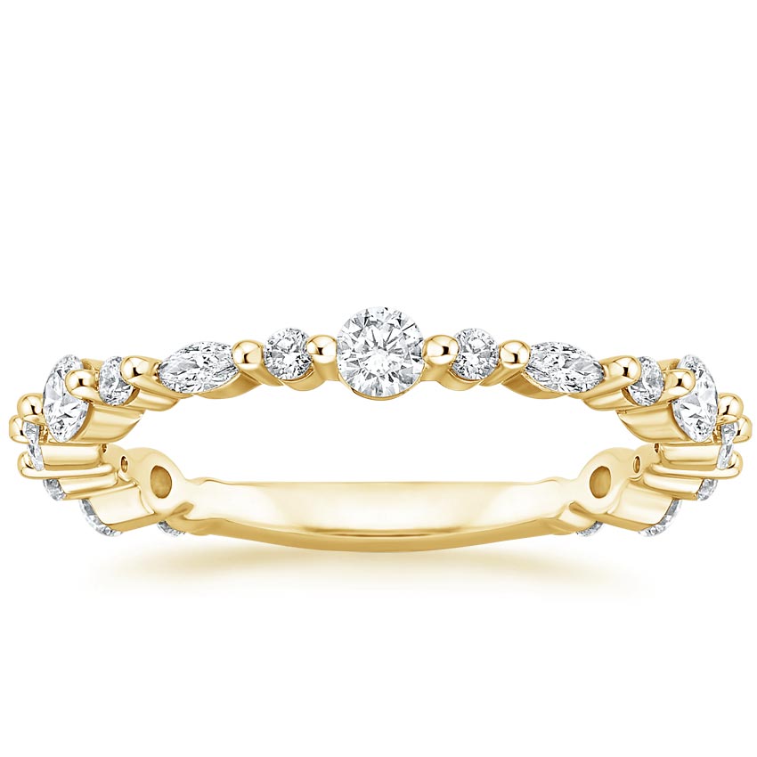 Rose gold diamond engagement ring with surprise diamond details