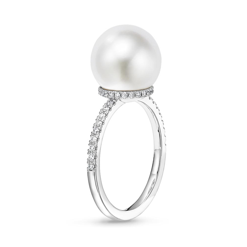 Debutante Cultured Black Pearl and Diamond Cocktail Ring - Brilliant Earth