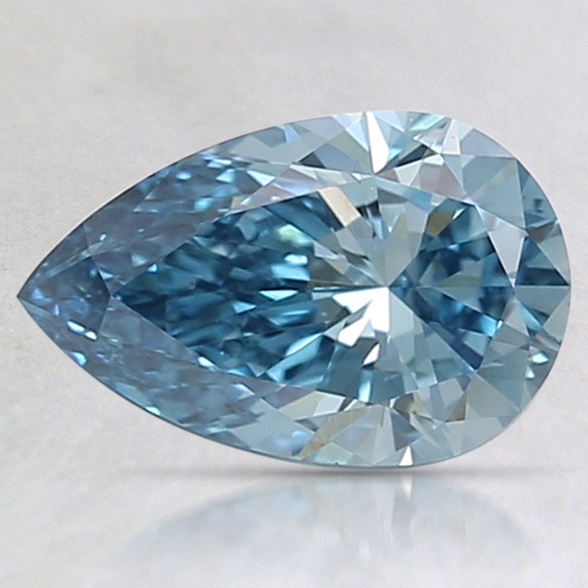 1.31 Ct. Fancy Vivid Blue Pear Lab Created Diamond