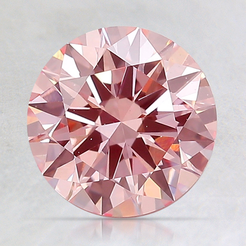 1.83 Ct. Fancy Pink Round Lab Created Diamond