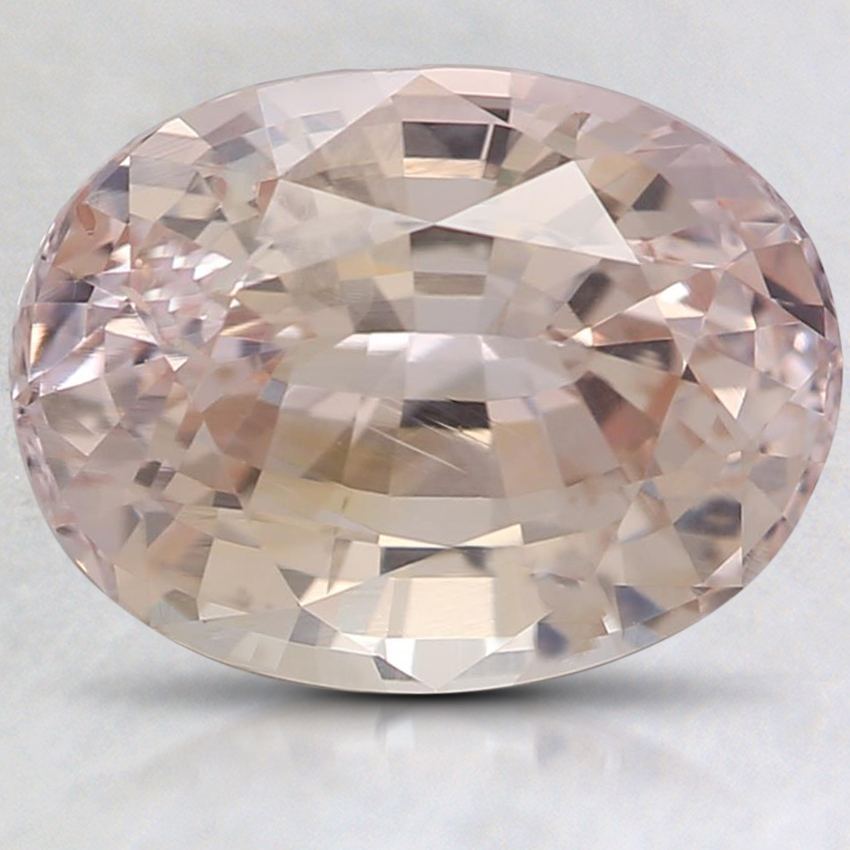 10.3x7.8mm Peach Oval Sapphire
