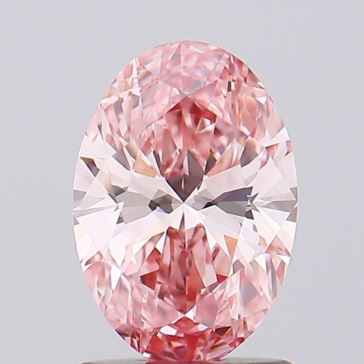 1.13 Ct. Fancy Intense Pink Oval Lab Grown Diamond