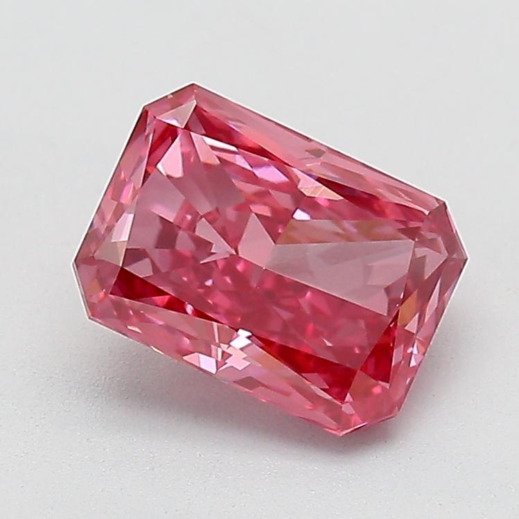 1.51 Ct. Fancy Vivid Pink Radiant Lab Grown Diamond