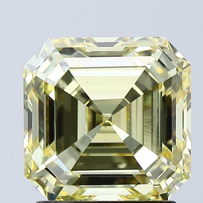 2.06 Ct. Fancy Intense Yellow Asscher Lab Grown Diamond